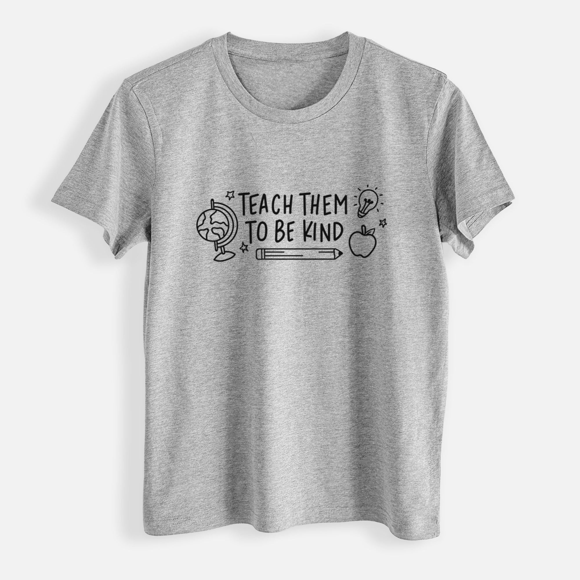 Teach Them To Be Kind - Womens Everyday Maple Tee