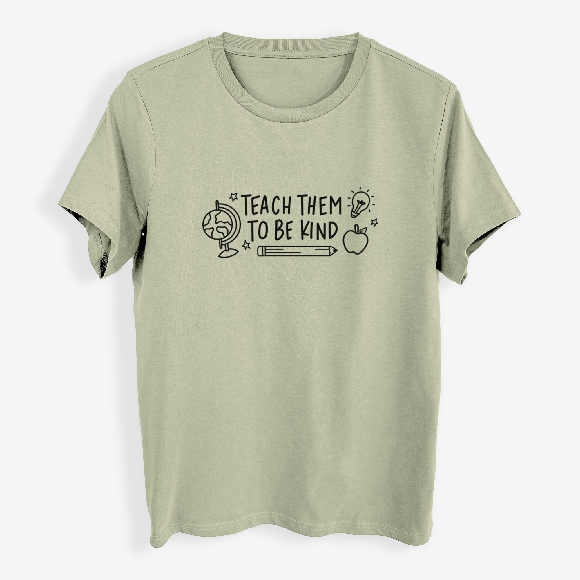 Teach Them To Be Kind - Womens Everyday Maple Tee