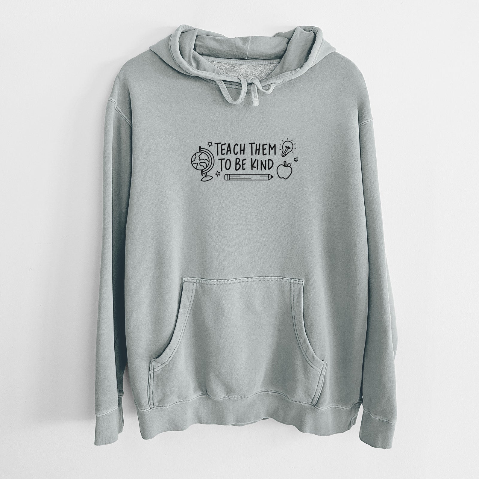 Teach Them To Be Kind - Unisex Pigment Dyed Hoodie