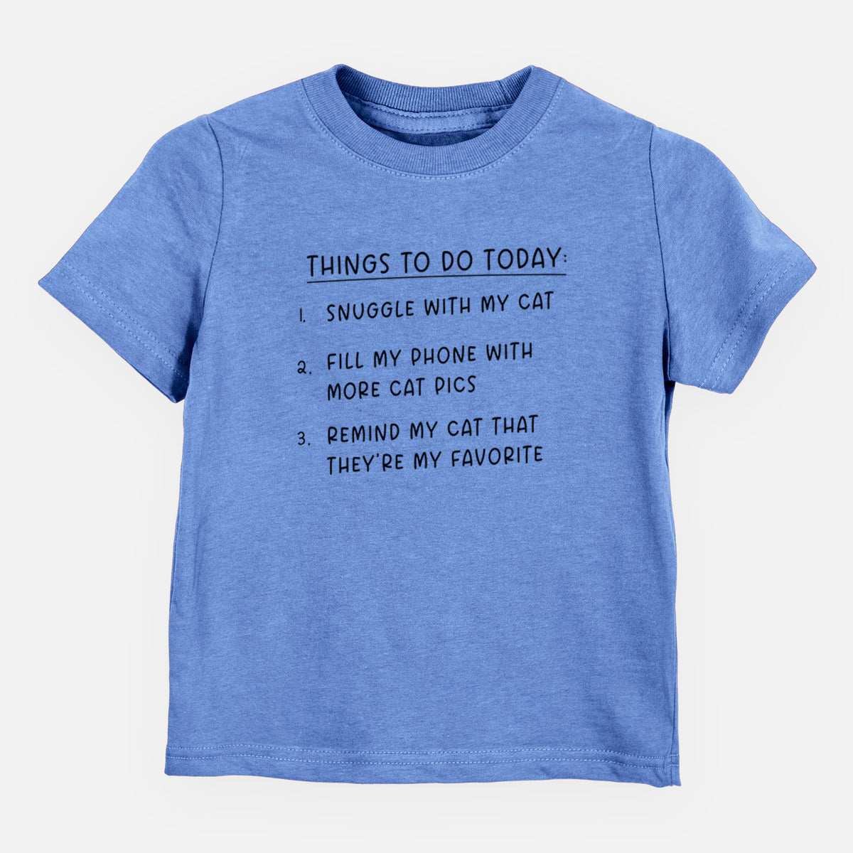 Things to Do Today - Snuggle with Cat - Kids/Youth/Toddler Shirt