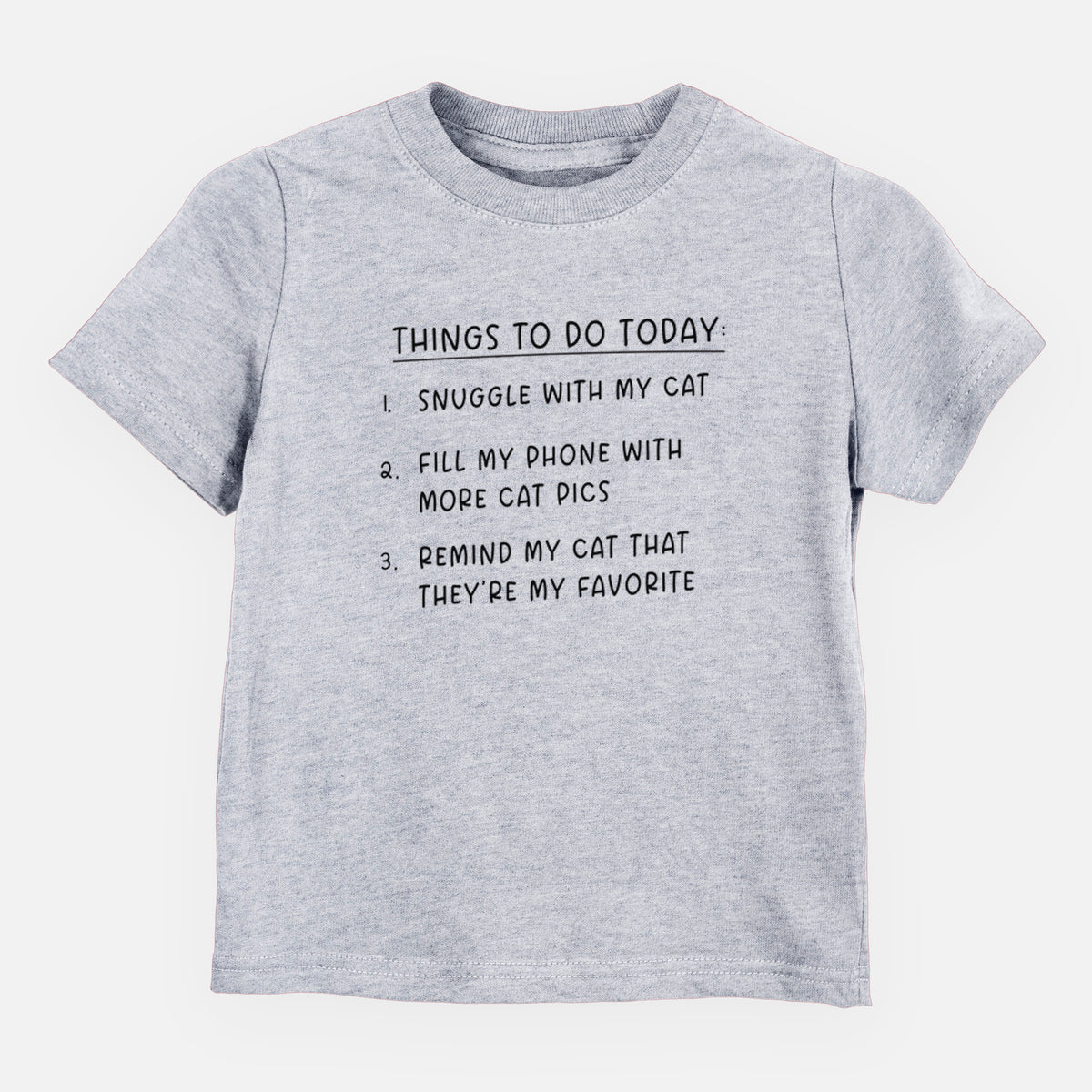 Things to Do Today - Snuggle with Cat - Kids/Youth/Toddler Shirt