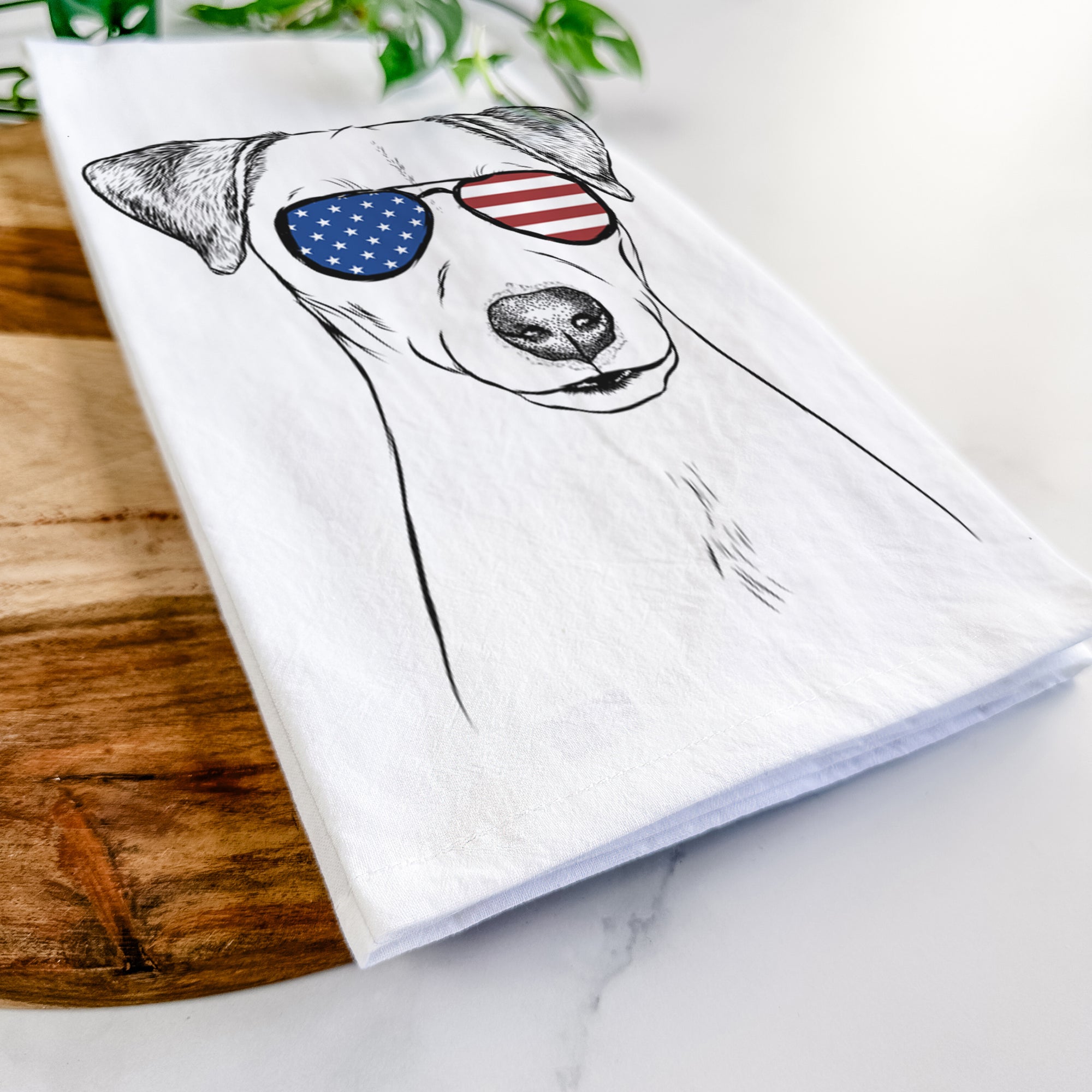 Ally the Jack Russell Terrier Tea Towel