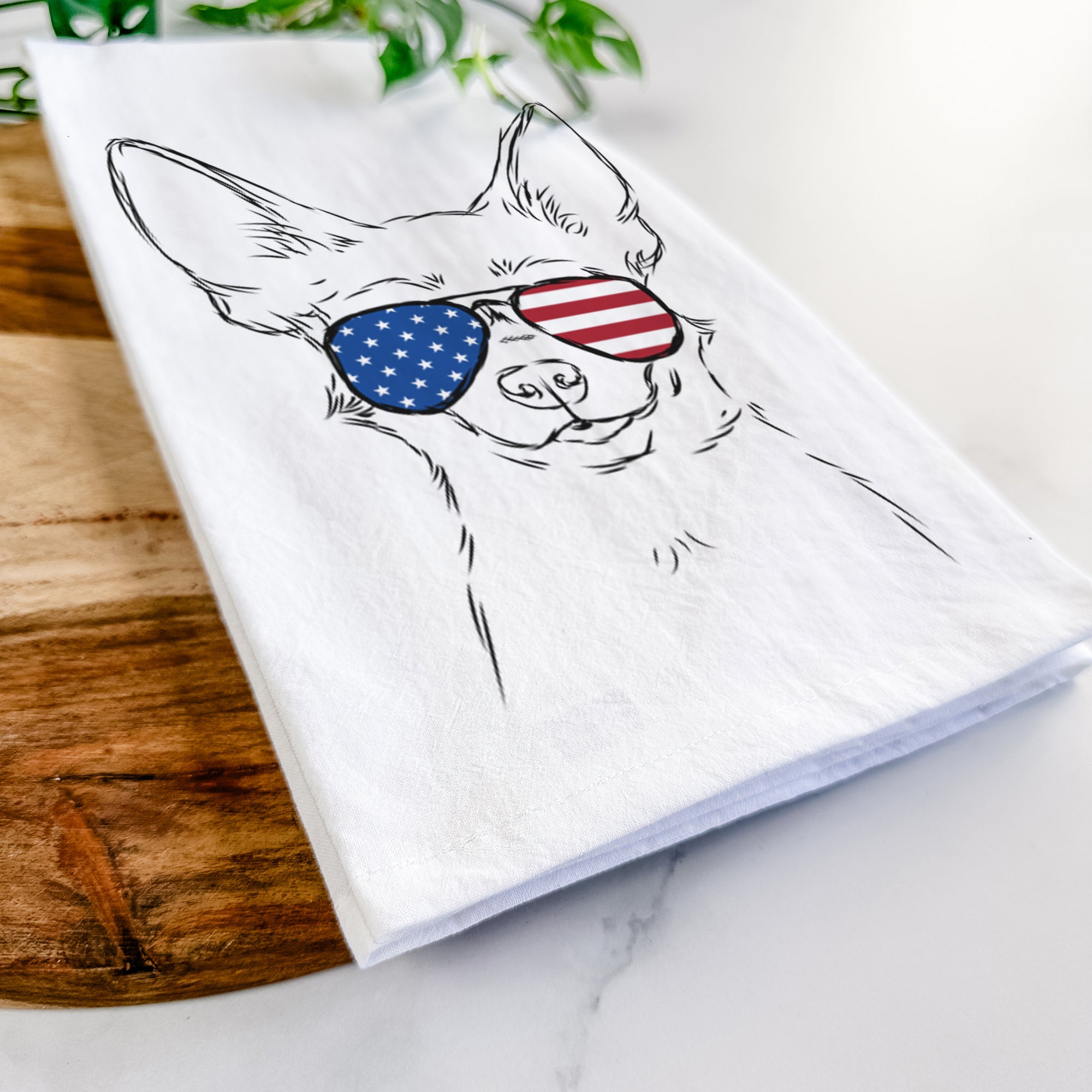 Amos the Chihuahua Tea Towel