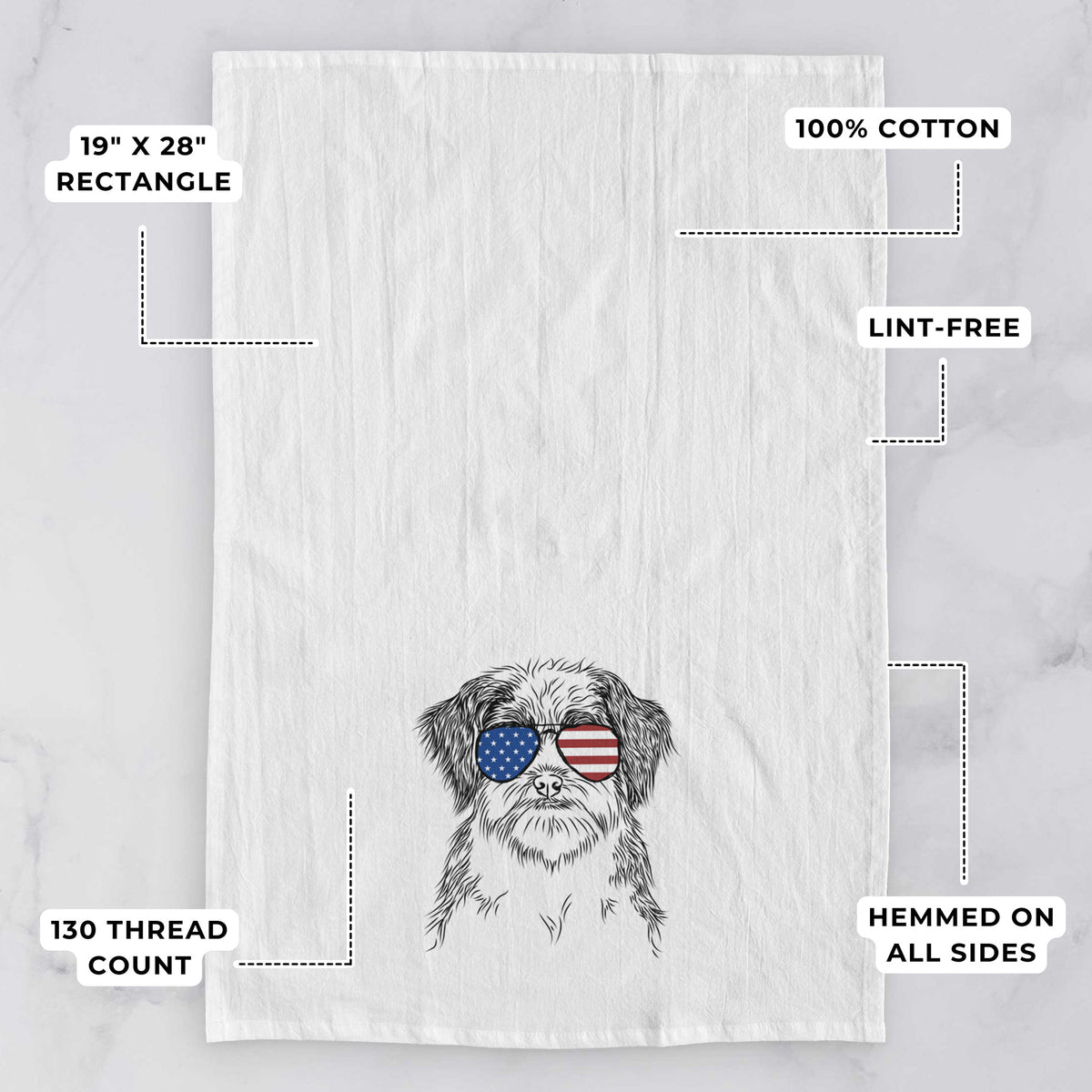 Asa the Havanese Tea Towel