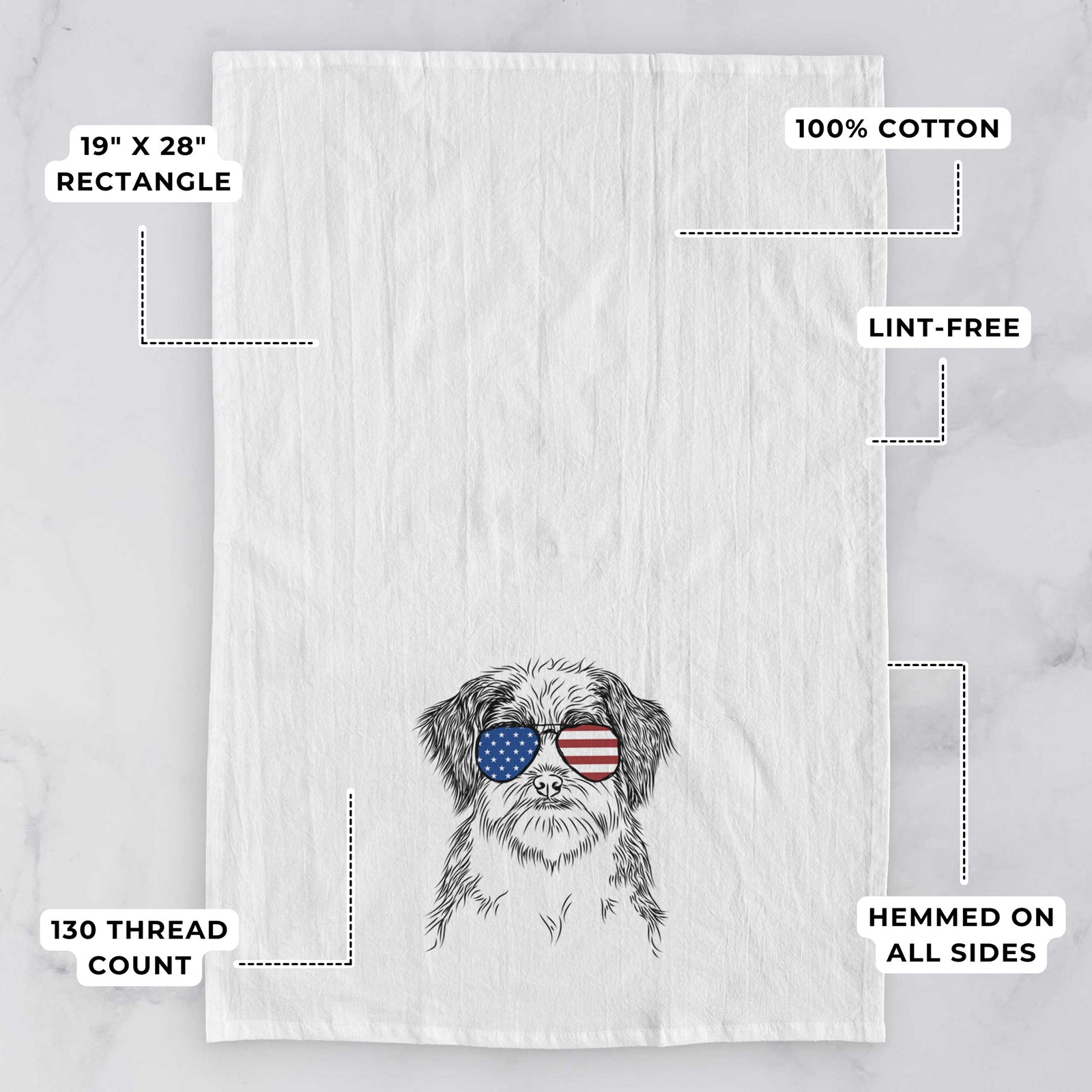 Asa the Havanese Tea Towel
