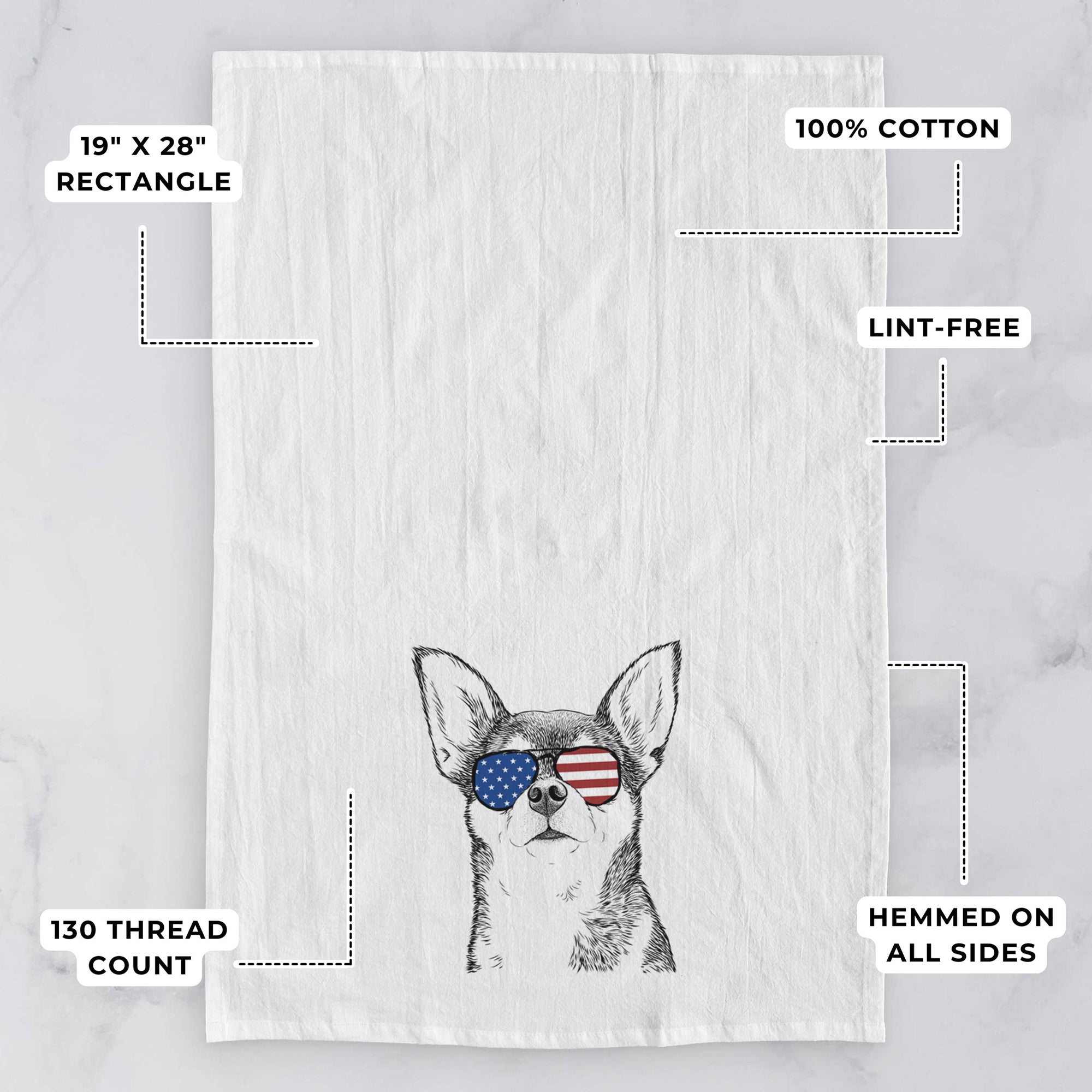 Baby the Chihuahua Tea Towel