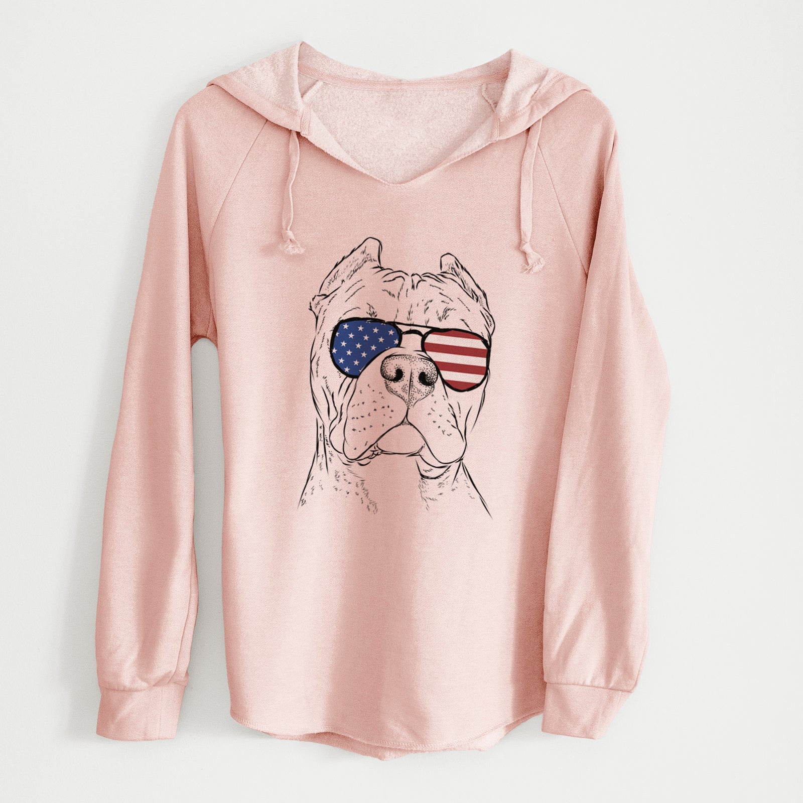 USA Bam Bam the Pitbull - Cali Wave Hooded Sweatshirt