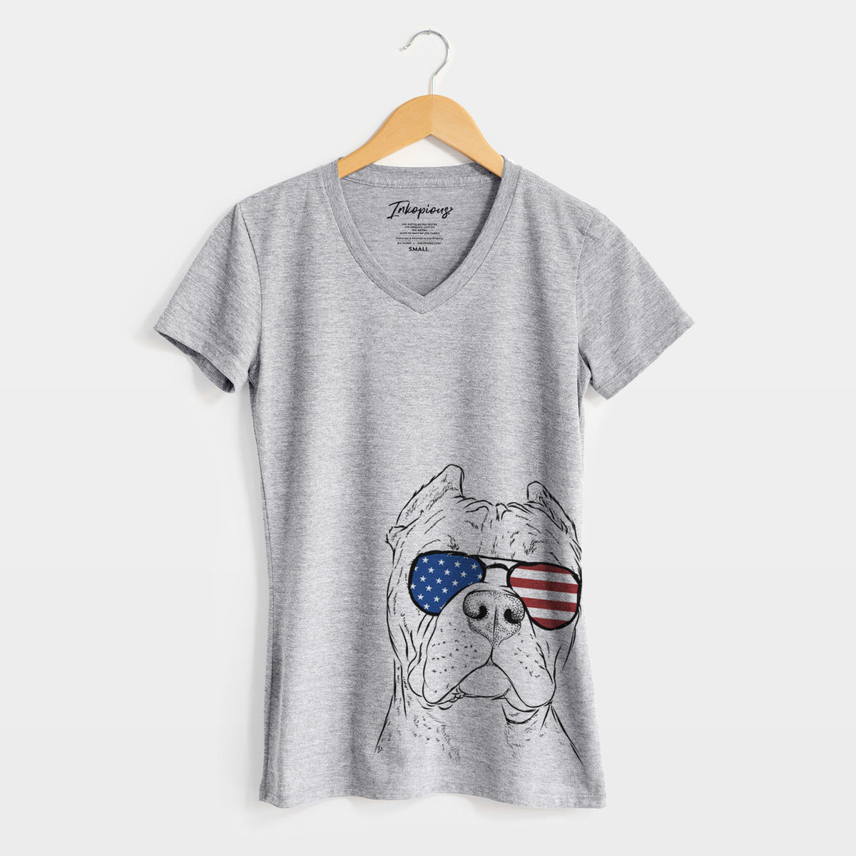 USA Bam Bam the Pitbull - Women's Perfect V-neck Shirt