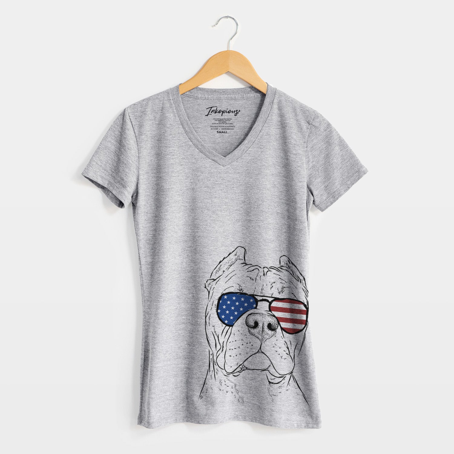 USA Bam Bam the Pitbull - Women's Perfect V-neck Shirt