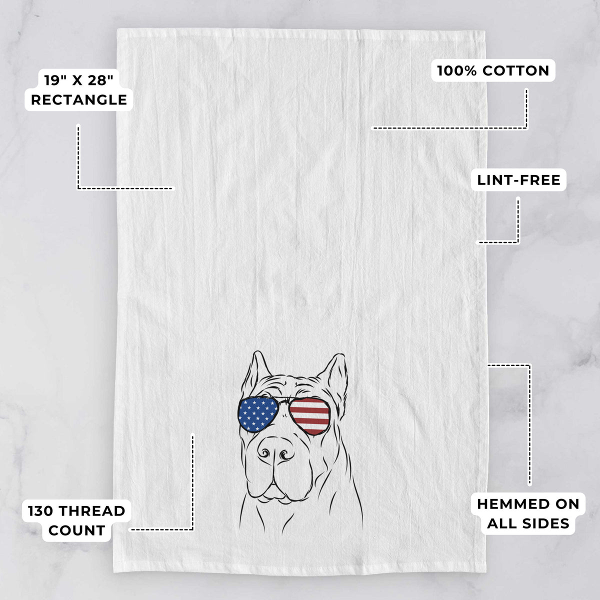 Bearson the Cane Corso Tea Towel
