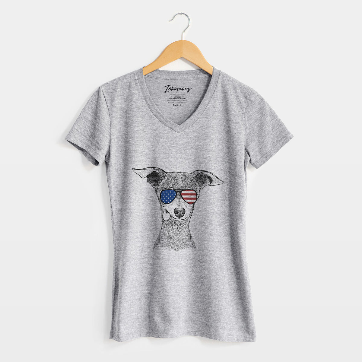 USA Bebe the Chihuahua - Women&#39;s Perfect V-neck Shirt