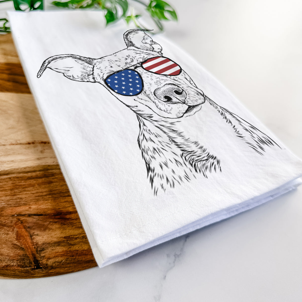 Bianca the Mixed Breed Tea Towel