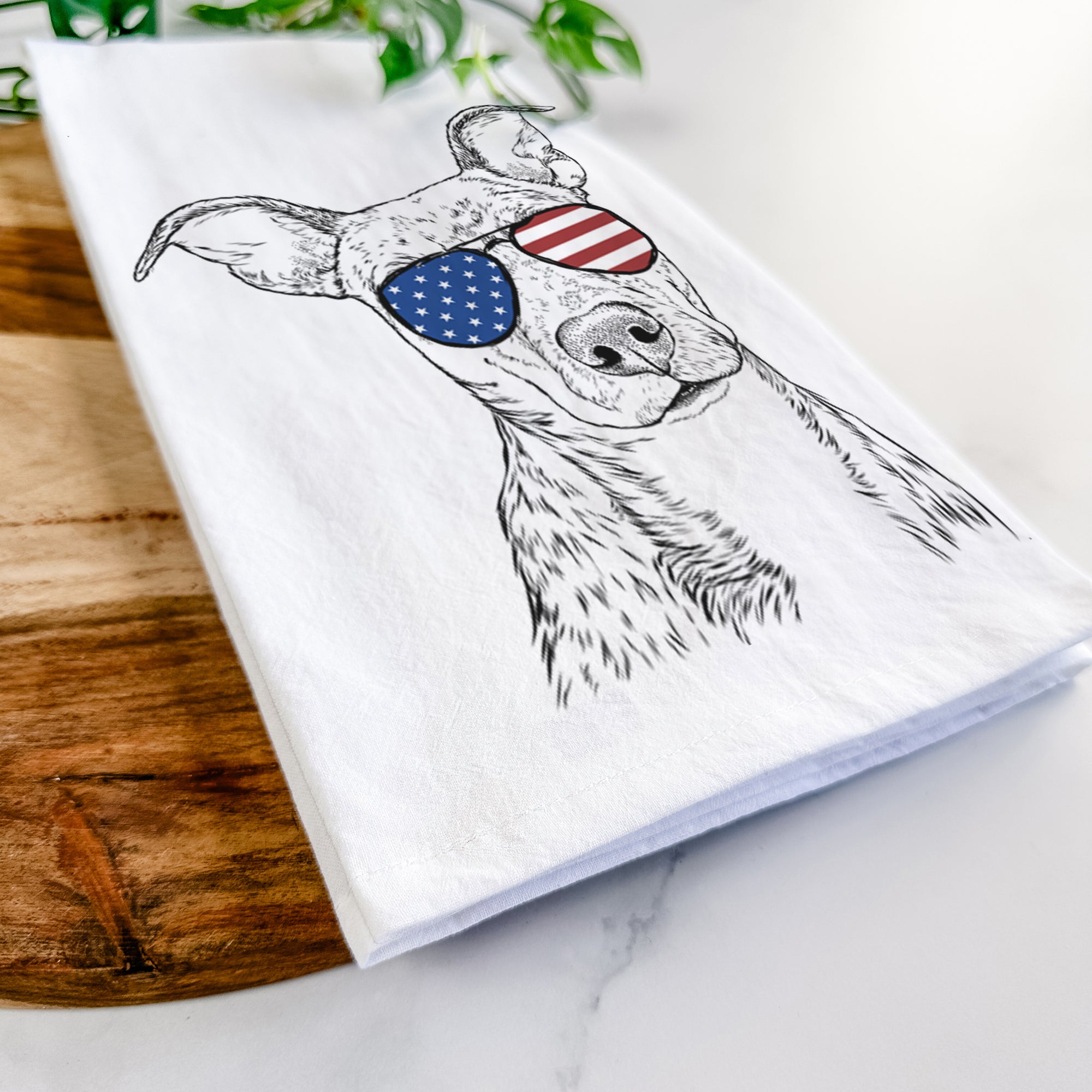 Bianca the Mixed Breed Tea Towel