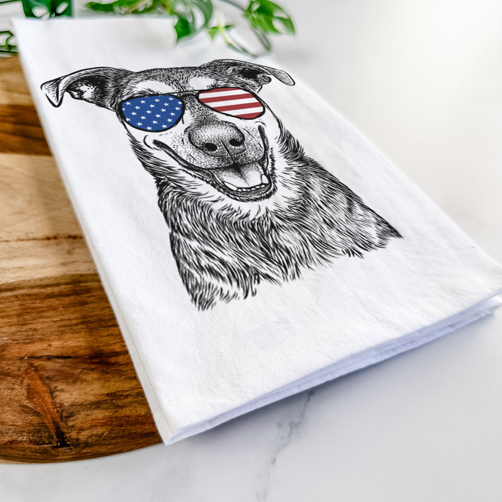 Case the Mixed Breed Tea Towel