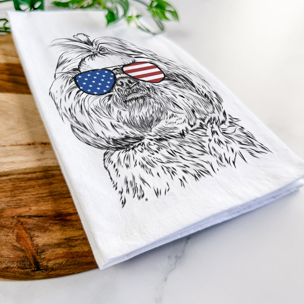 Chewie the Shih Tzu Tea Towel