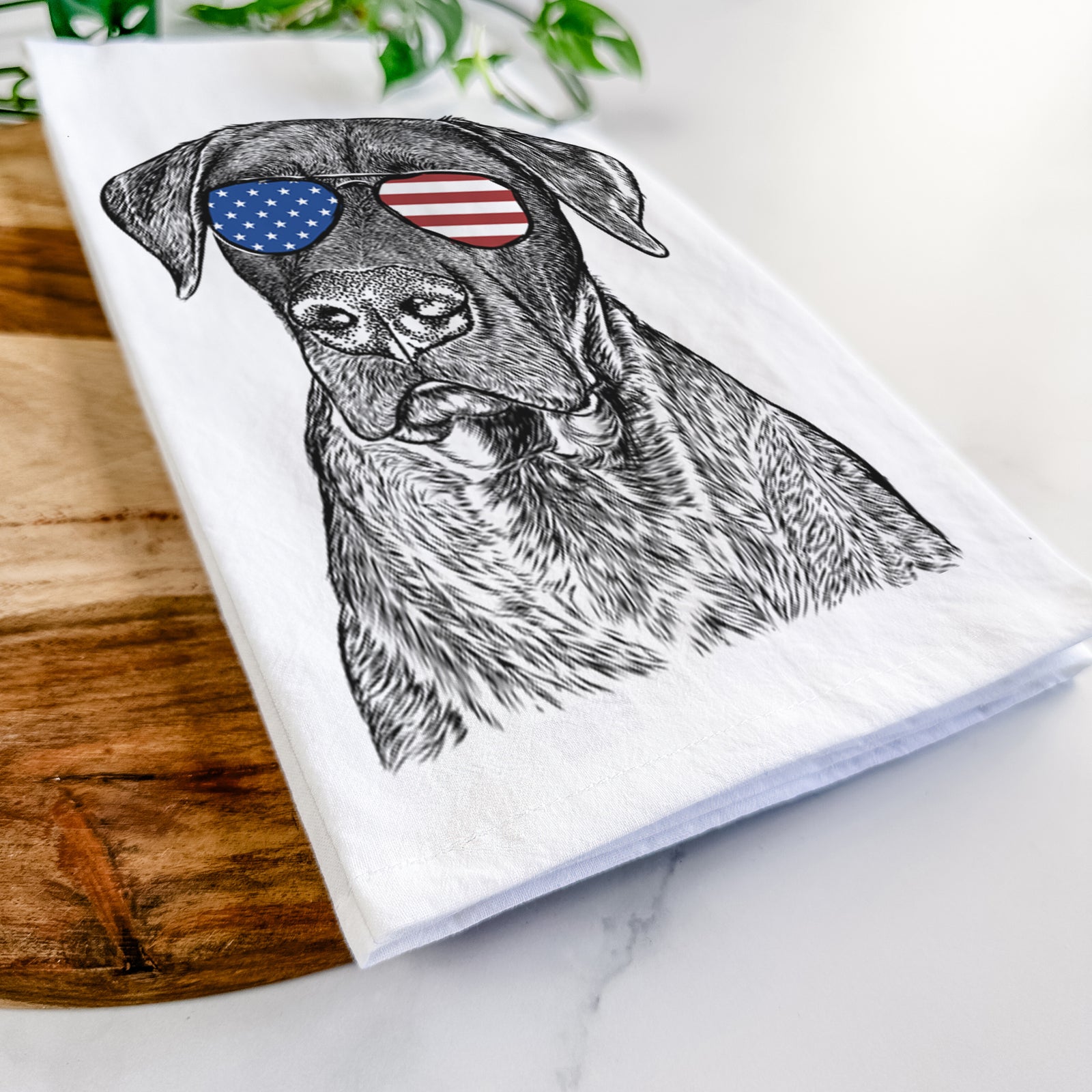 David the Boxador Tea Towel