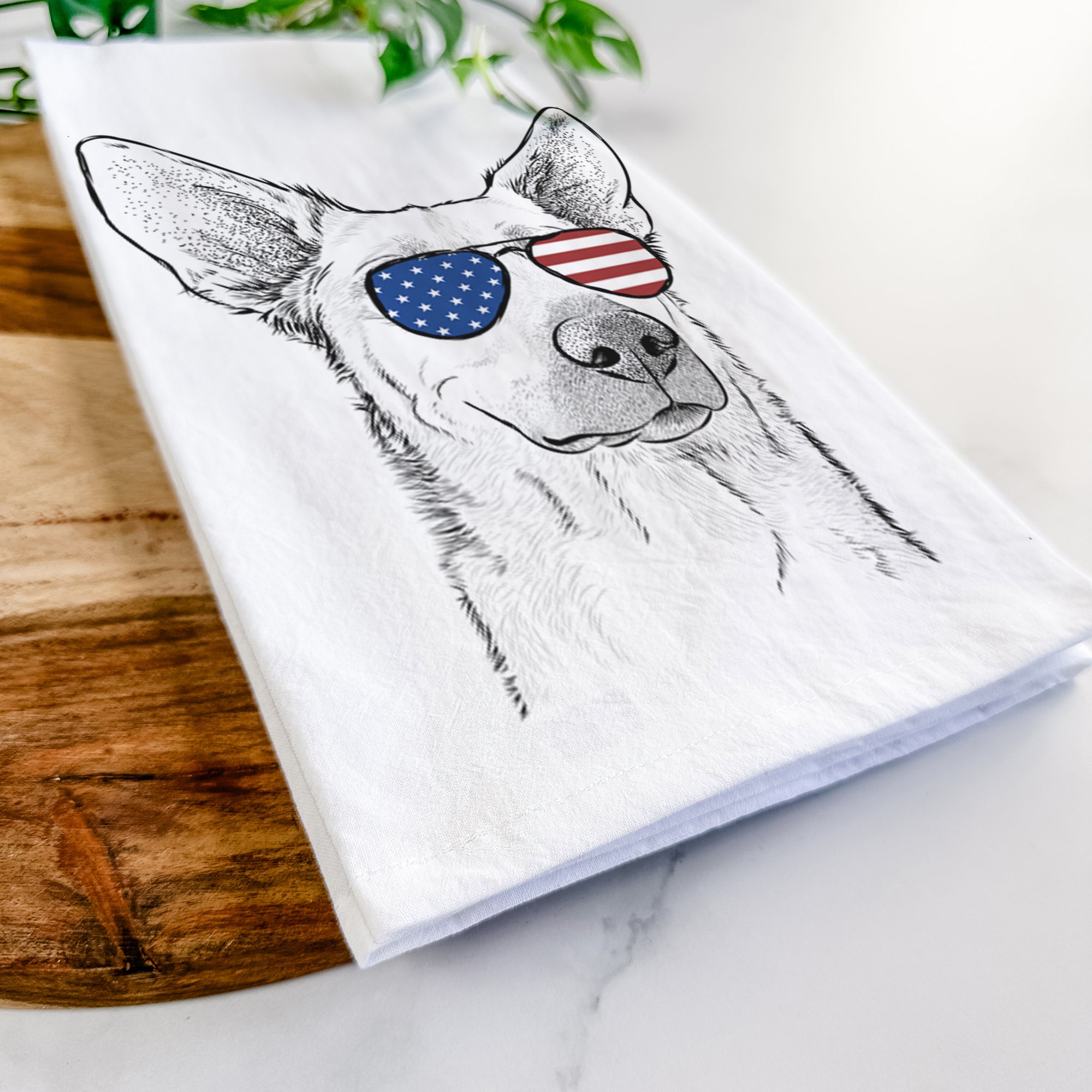 Ember the Shepherd Mix Tea Towel