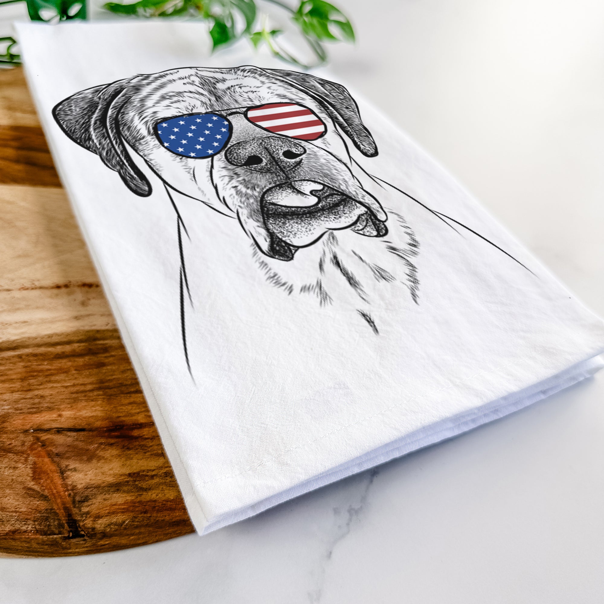 Emma the English Mastiff Tea Towel