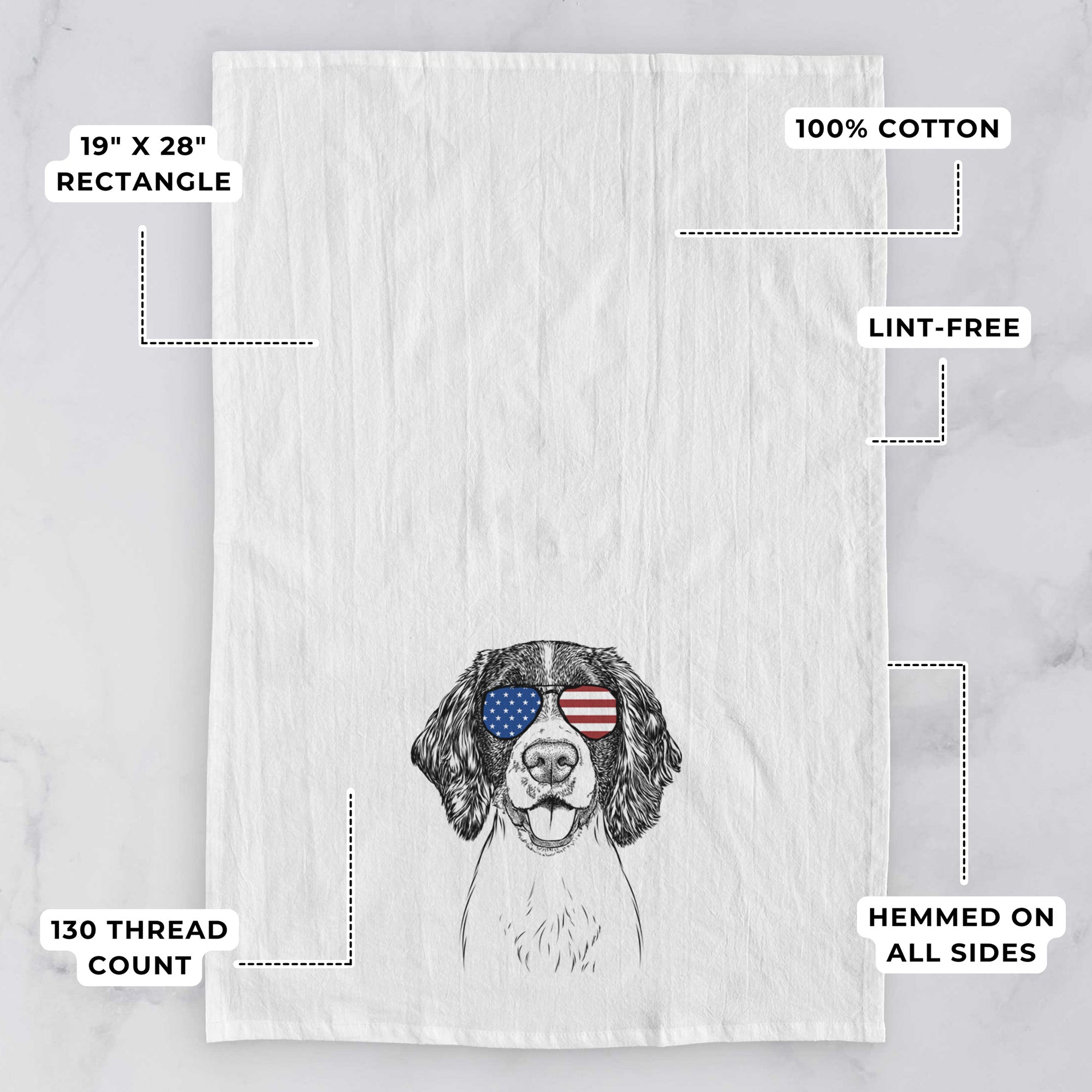 Ever the English Springer Spaniel Tea Towel