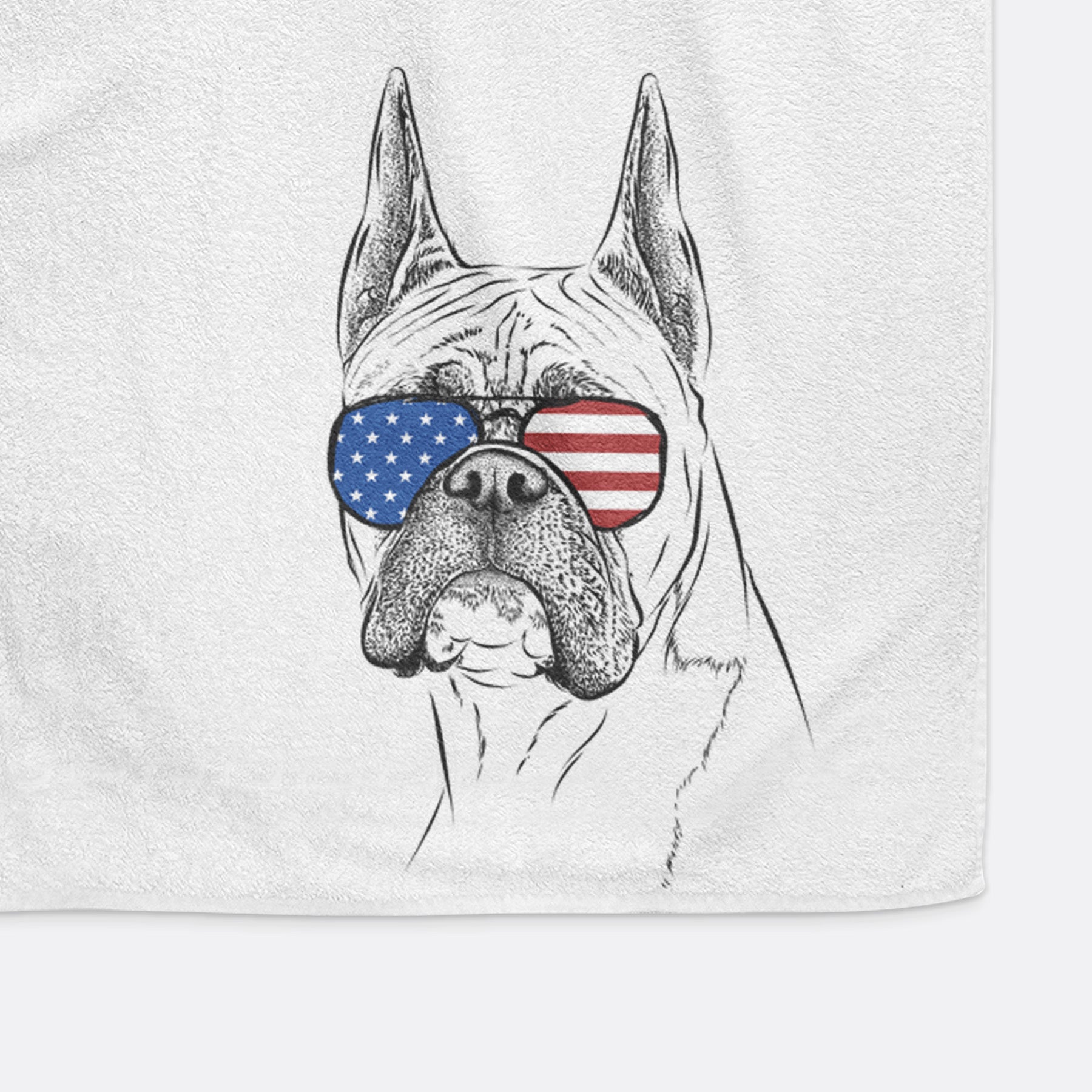 Ezra the Boxer Premium Hand Towel