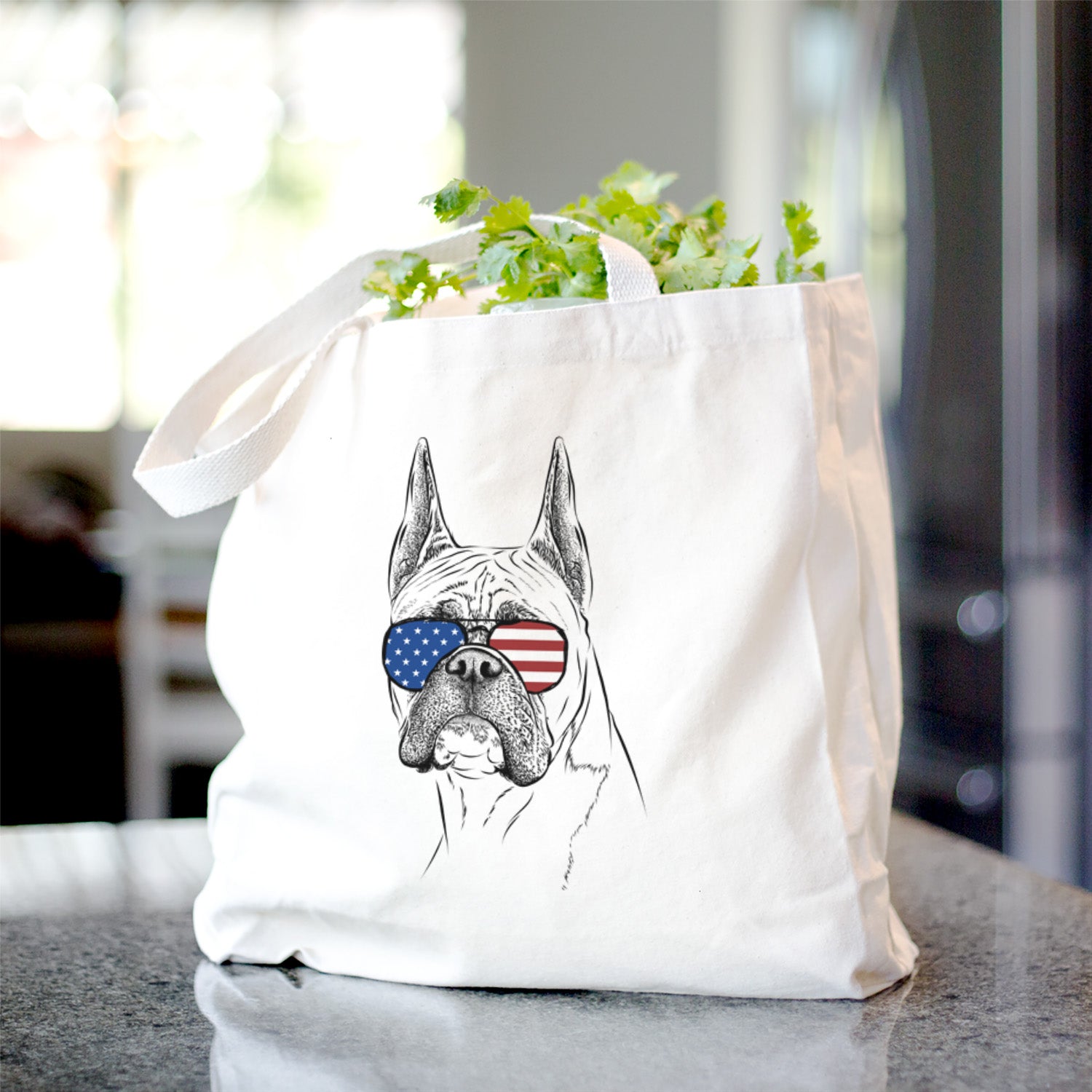 Ezra the Boxer - Tote Bag