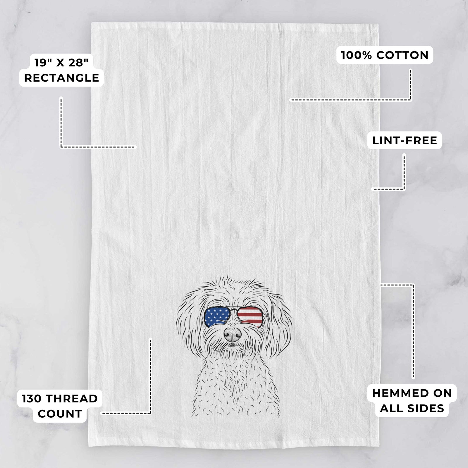 Francesca the Maltipoo Tea Towel