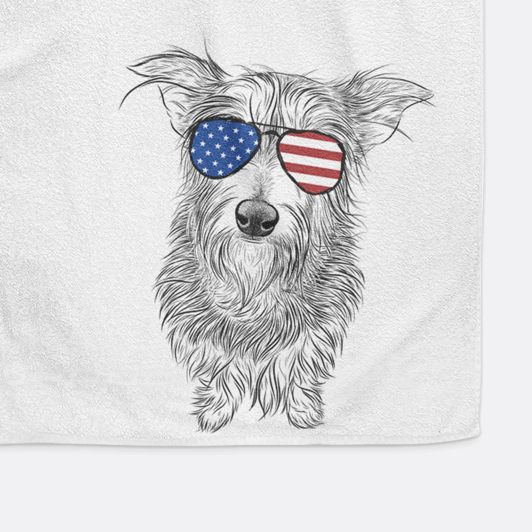 Frida Doggo the Rescue Terrier Mix Premium Hand Towel