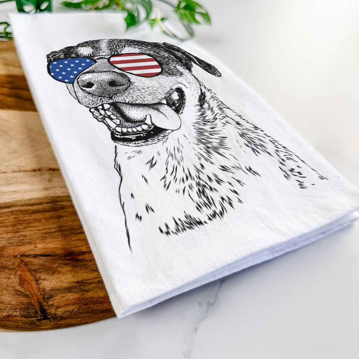 Gerti the Mixed Breed Tea Towel