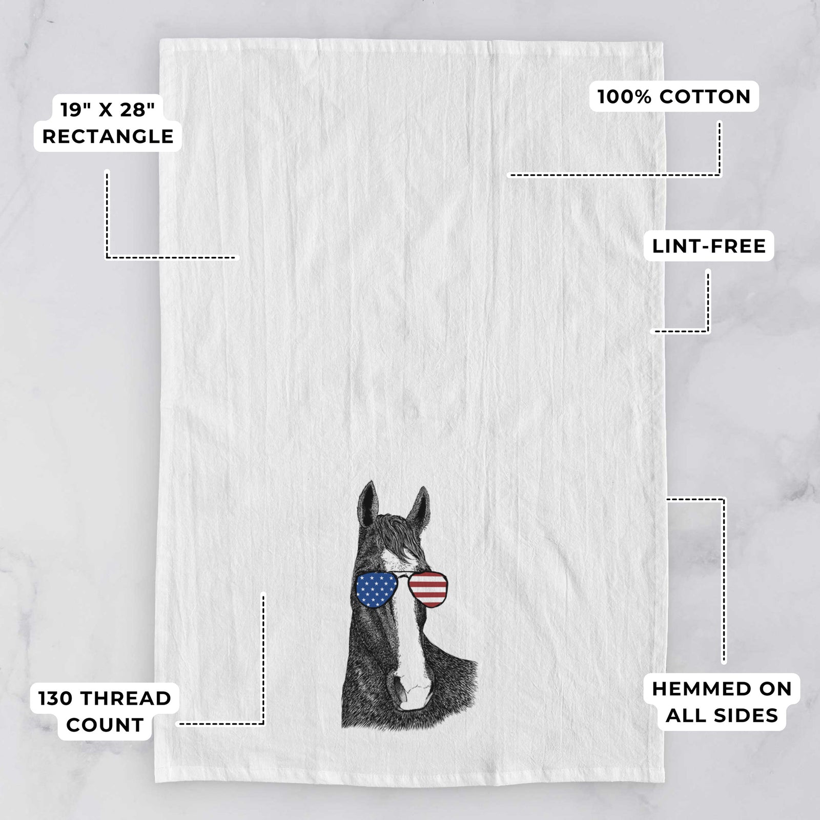 Gibson the Tennessee Walking Horse Tea Towel