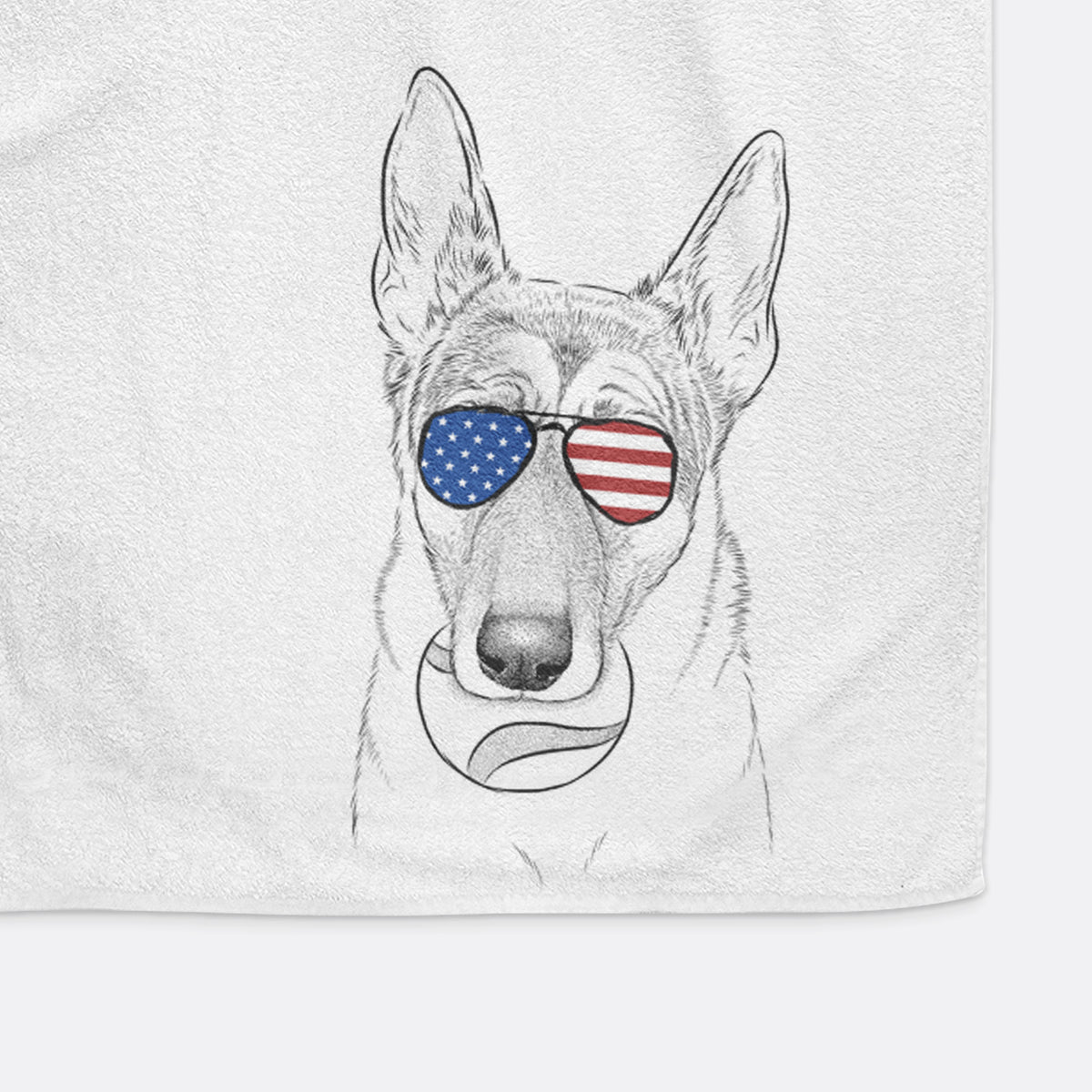 Greta the German Shepherd Premium Hand Towel