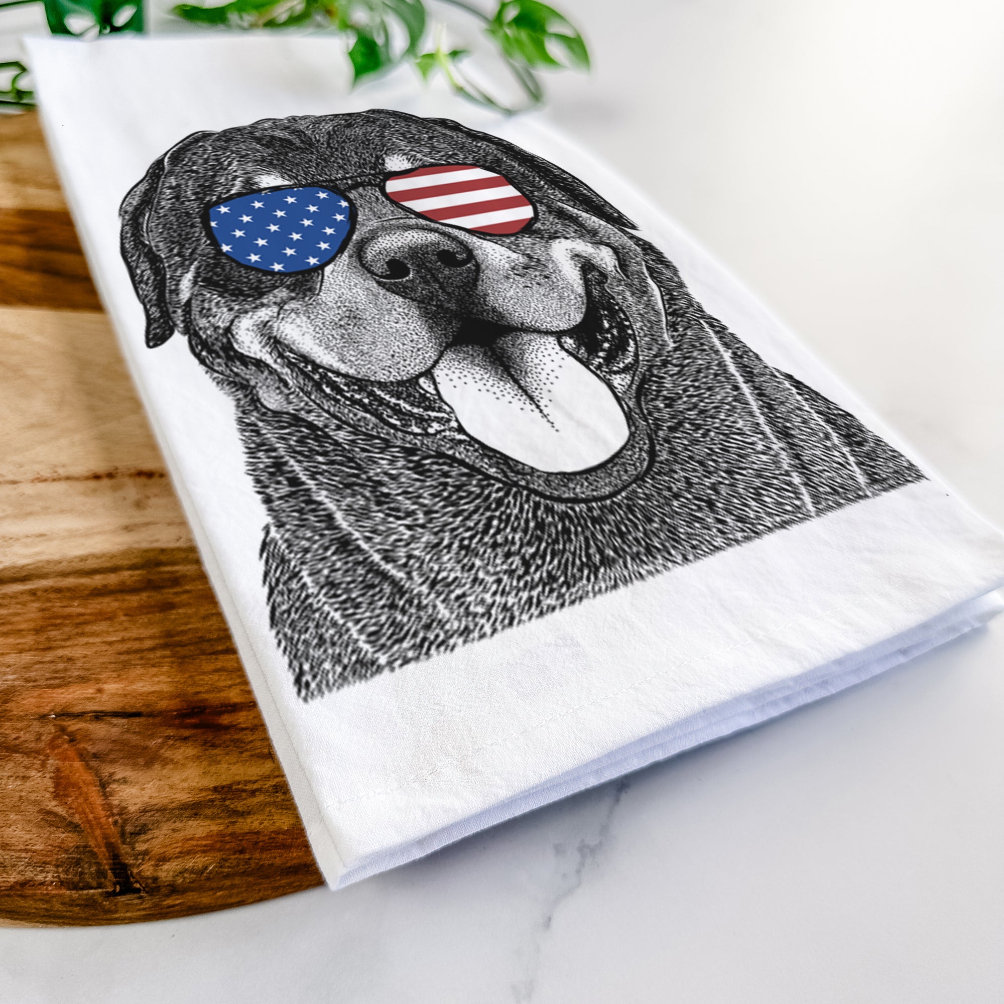 Hagan the Rottweiler Tea Towel