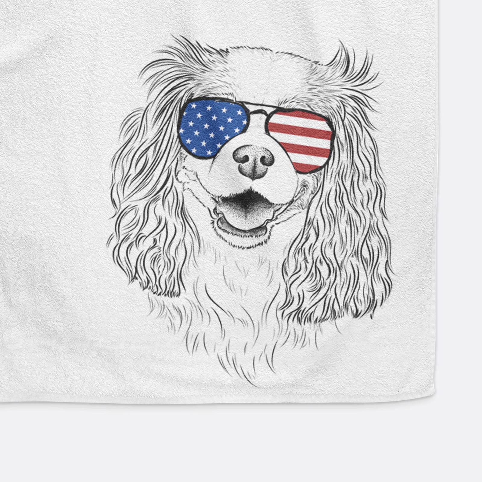 Halley Comet the Cavalier King Charles Spaniel Premium Hand Towel
