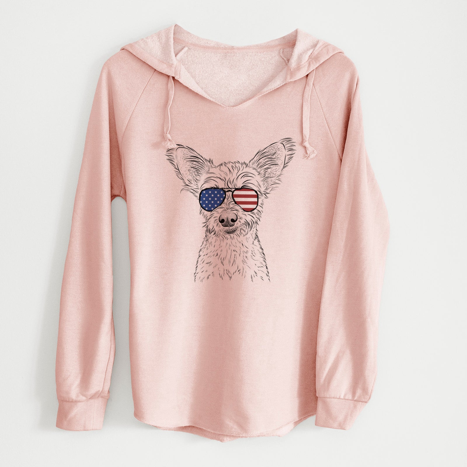 USA Heidi the Schnauzer Mix - Cali Wave Hooded Sweatshirt