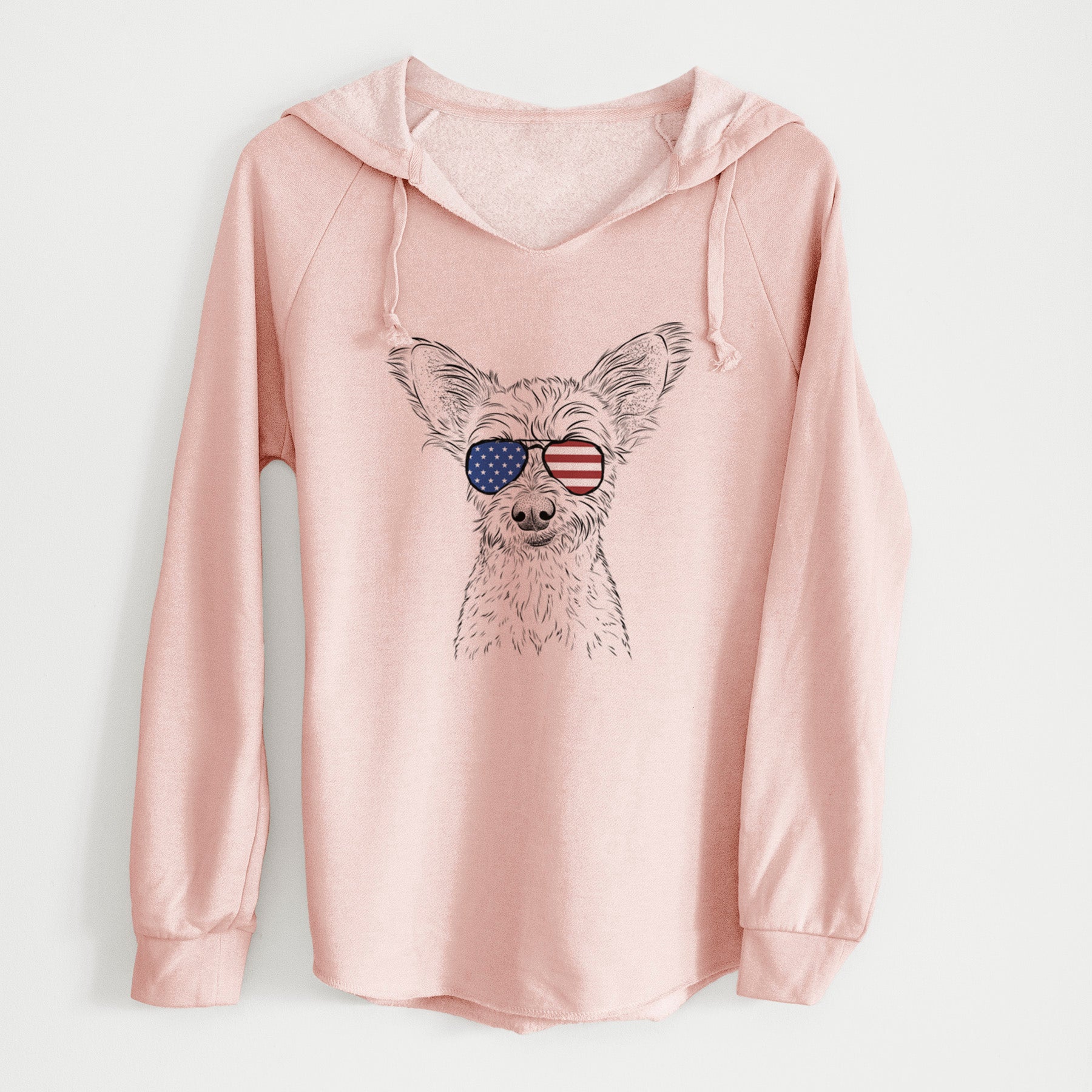 USA Heidi the Schnauzer Mix - Cali Wave Hooded Sweatshirt