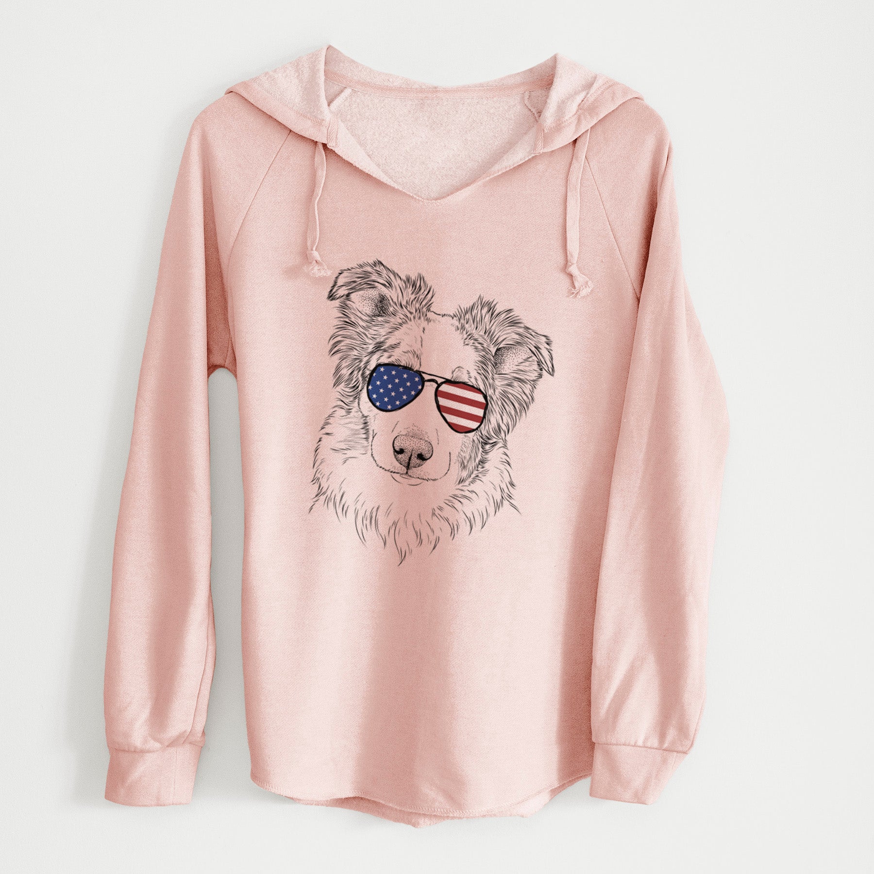 USA HoneyBee the Miniature Australian Shepherd - Cali Wave Hooded Sweatshirt