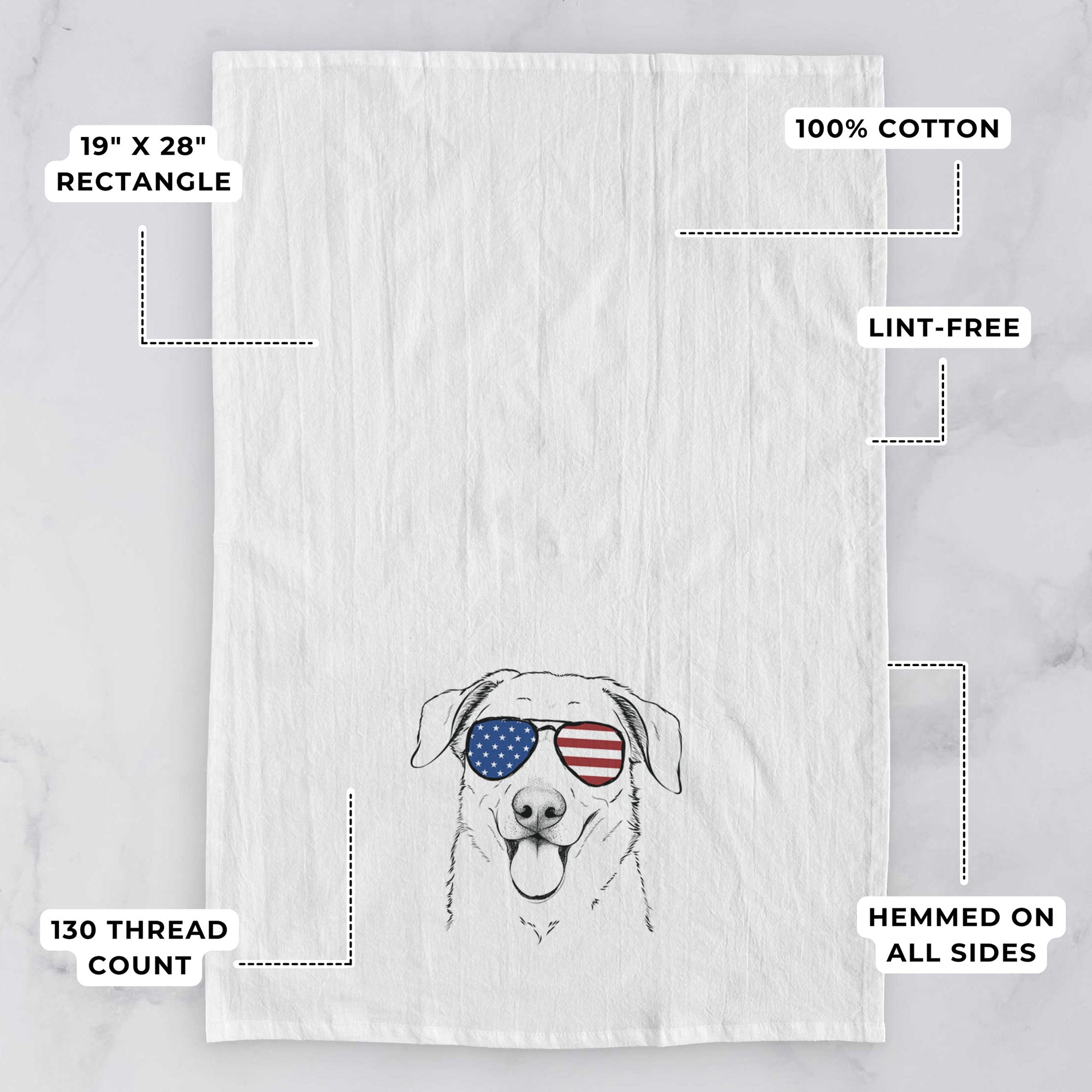 Hudson the Shepherd Tea Towel