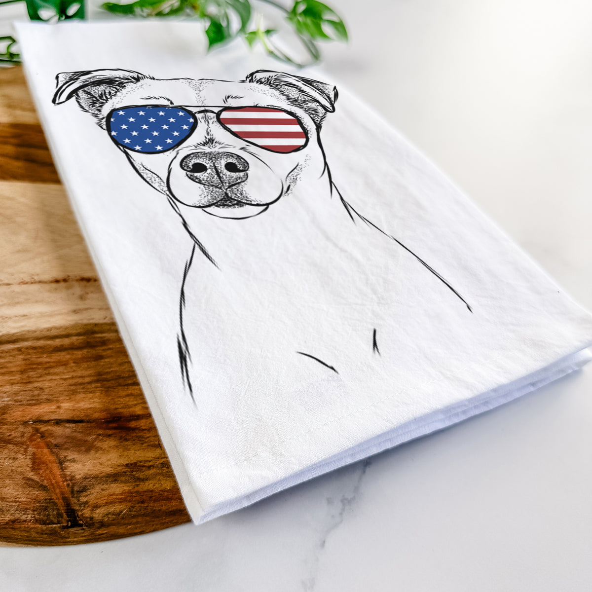 Izzy the Chiweenie Tea Towel