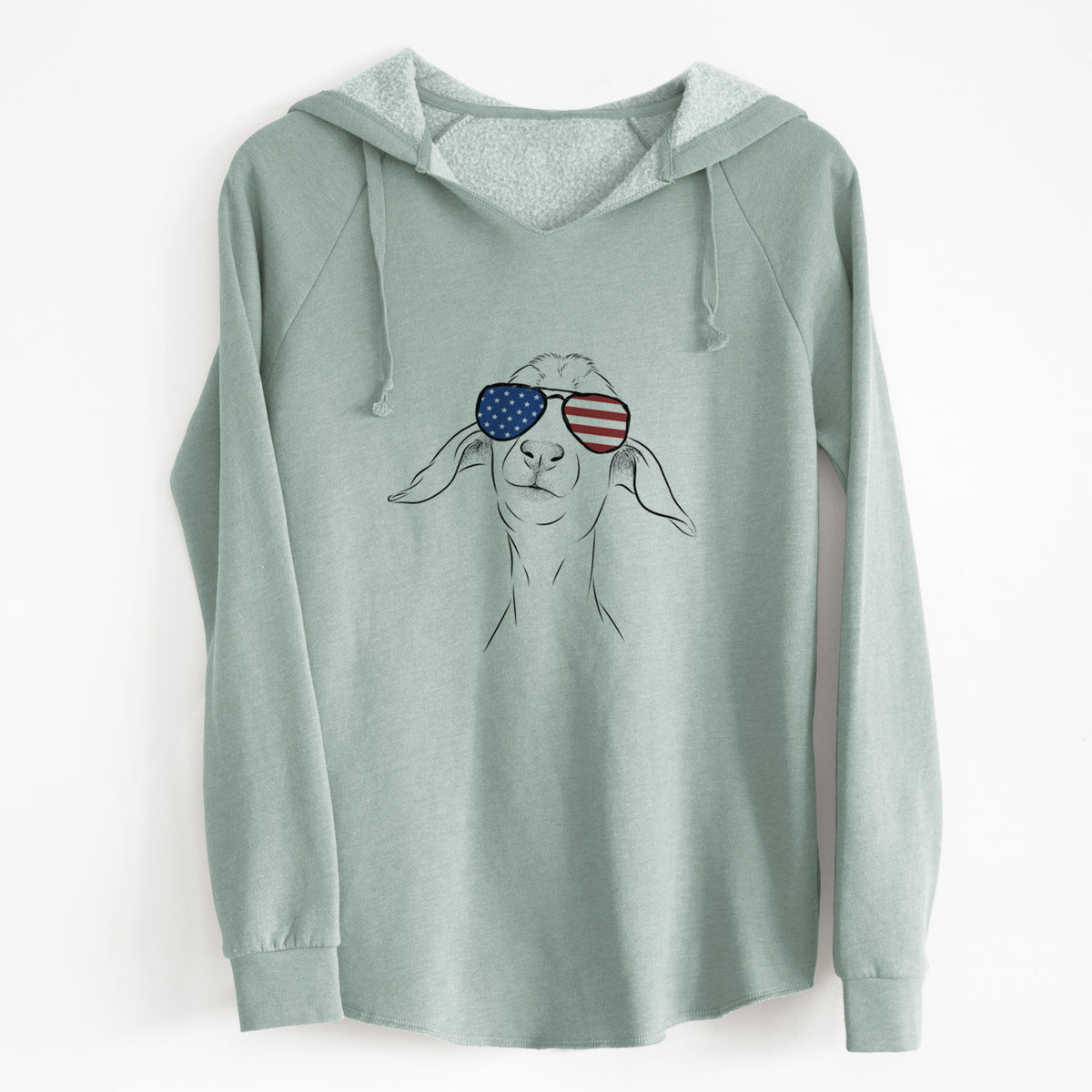 USA Kara Dune the Spanish Boer Goat - Cali Wave Hooded Sweatshirt