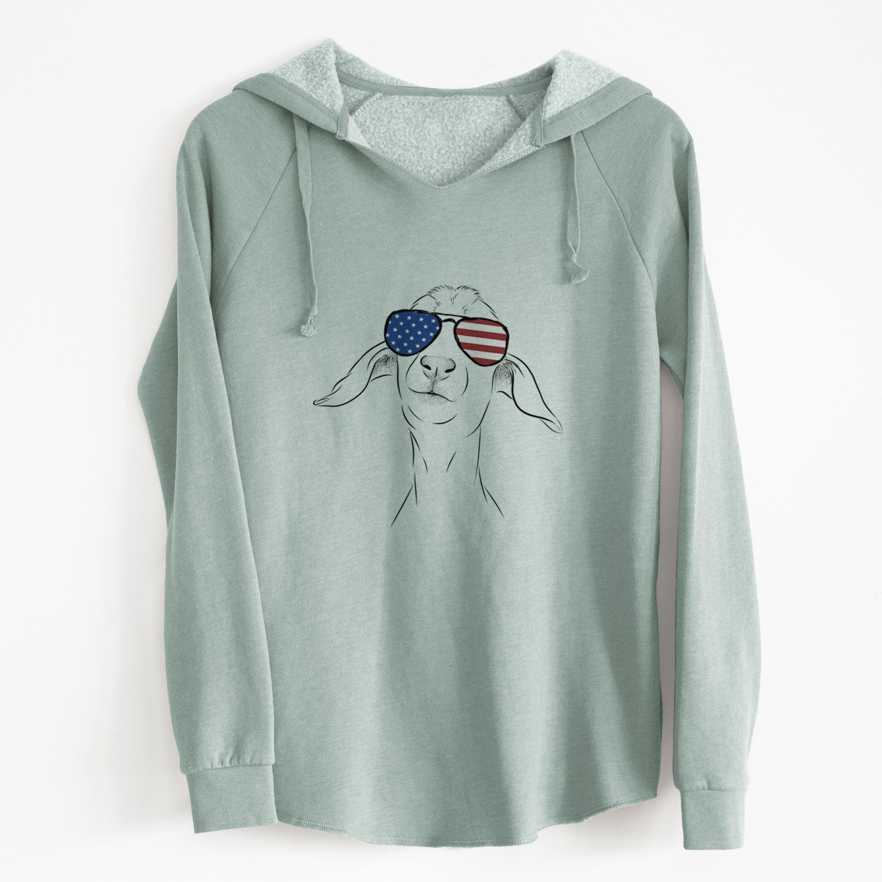 USA Kara Dune the Spanish Boer Goat - Cali Wave Hooded Sweatshirt