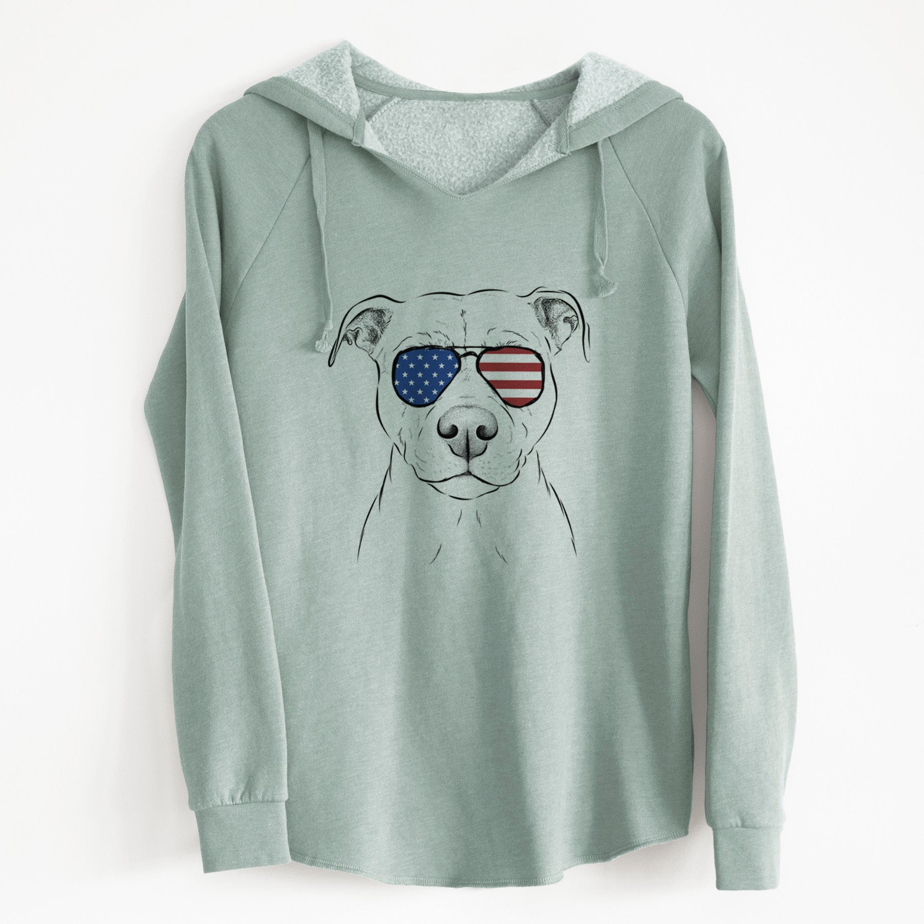 USA Khaleesi the Pitbull - Cali Wave Hooded Sweatshirt