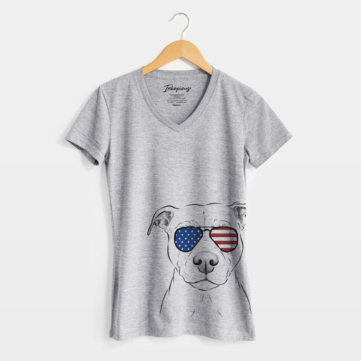 USA Khaleesi the Pitbull - Women's Perfect V-neck Shirt