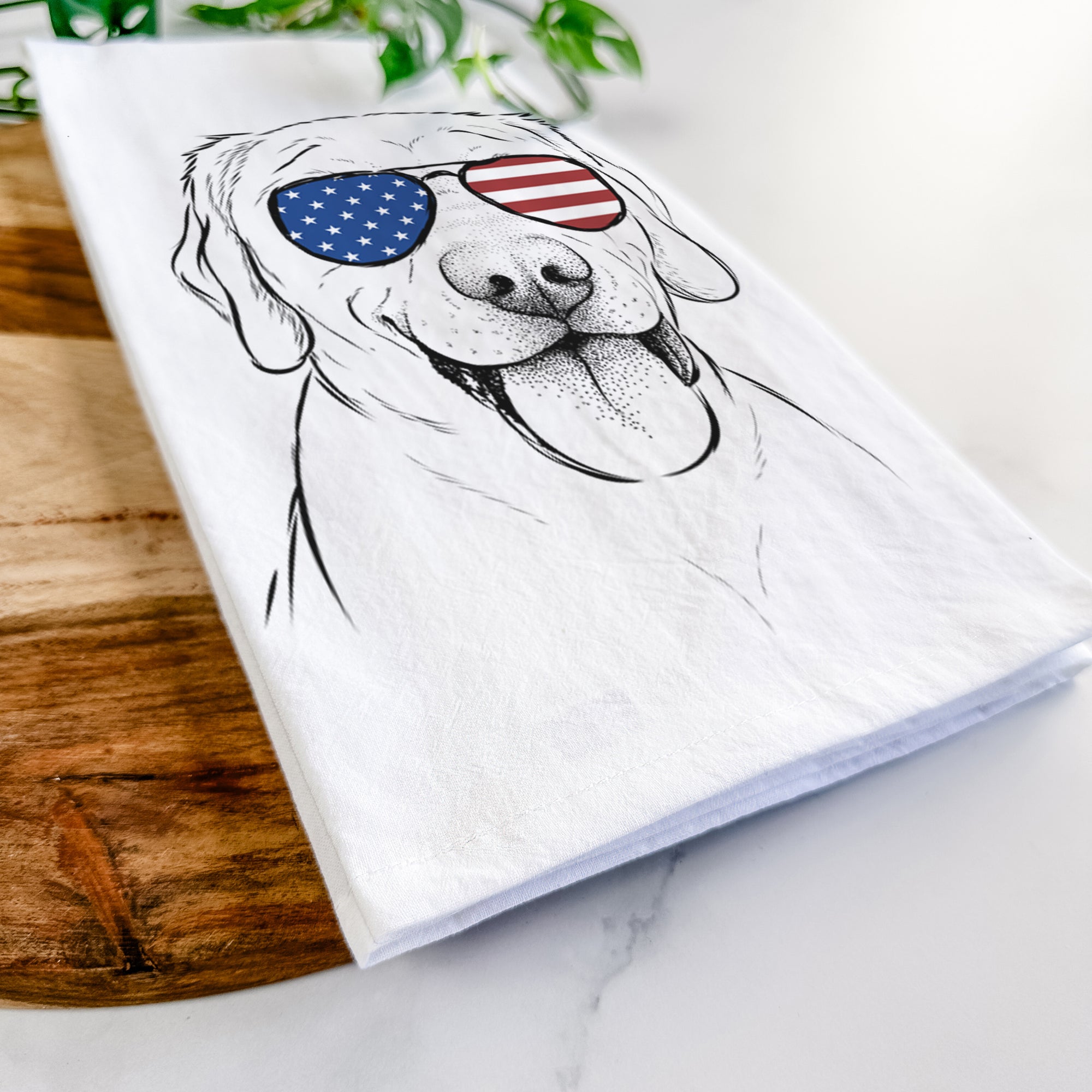 Klay the Labrador Retriever Tea Towel