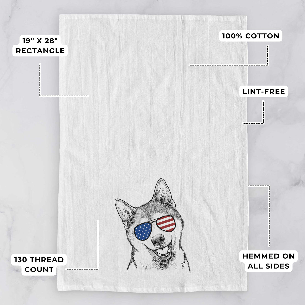 Koby the Shiba Inu Tea Towel