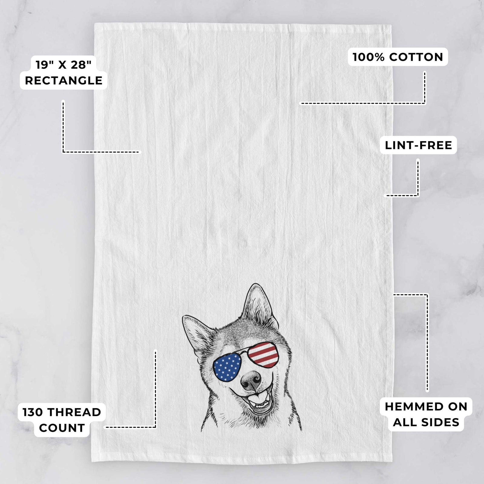 Koby the Shiba Inu Tea Towel