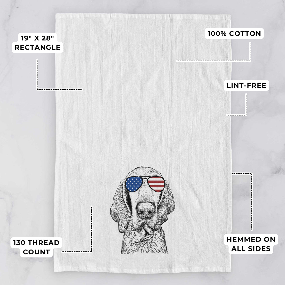 Kylie the Bracco Italiano Tea Towel