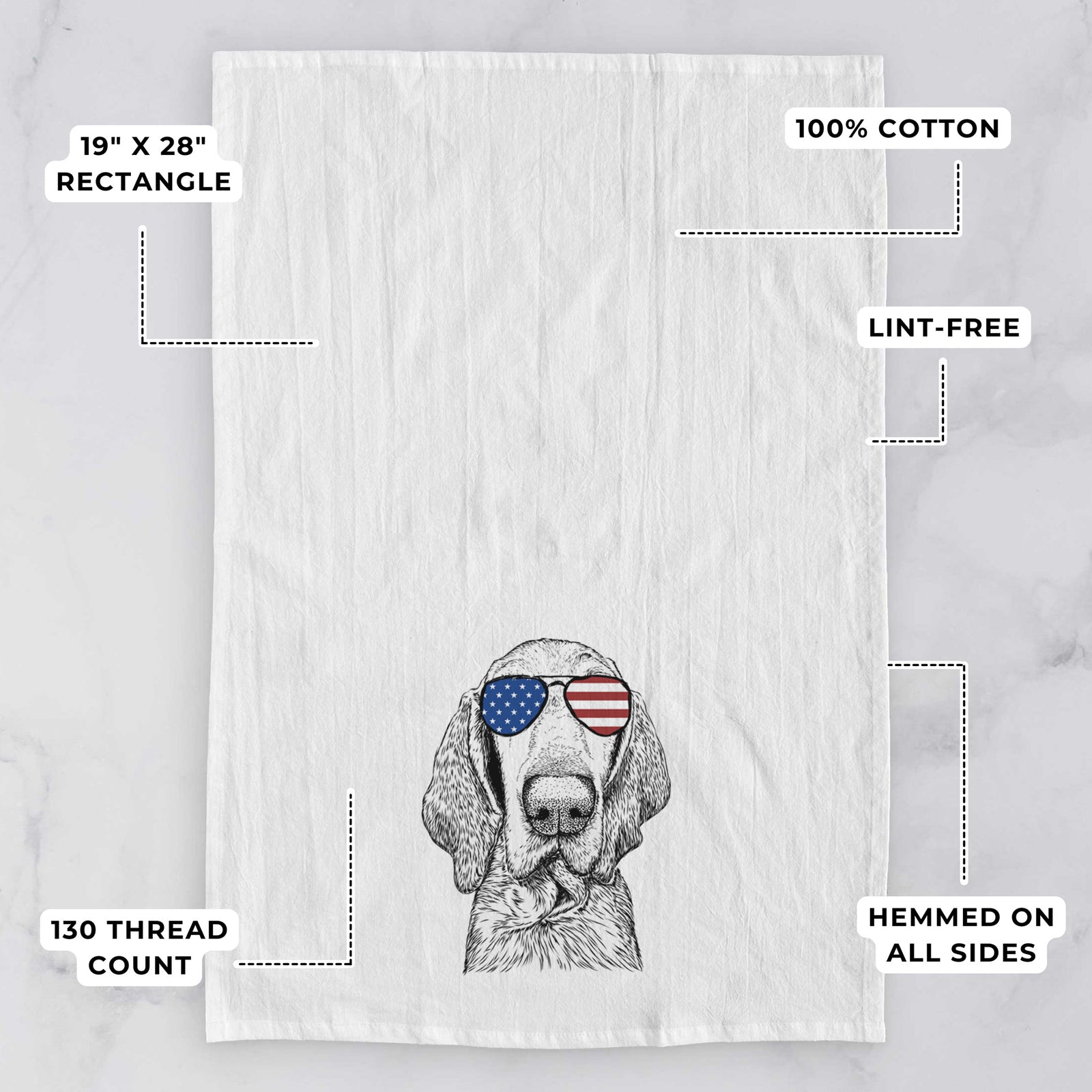 Kylie the Bracco Italiano Tea Towel