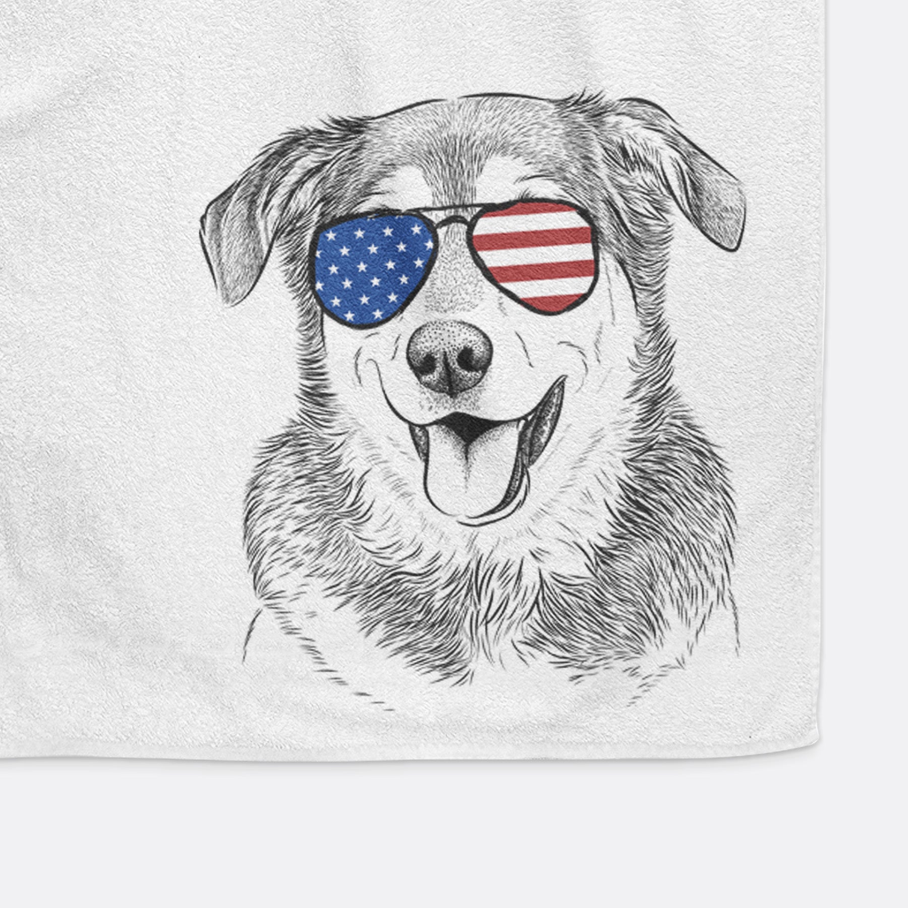 Lance the Lab/Shepherd Mix Decorative Hand Towel