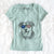 USA Lance the Lab/Shepherd Mix - Women's Perfect V-neck Shirt