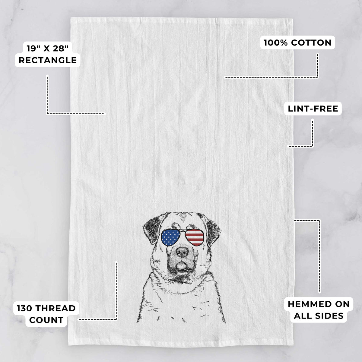 Loca the Anatolian Shepherd Tea Towel