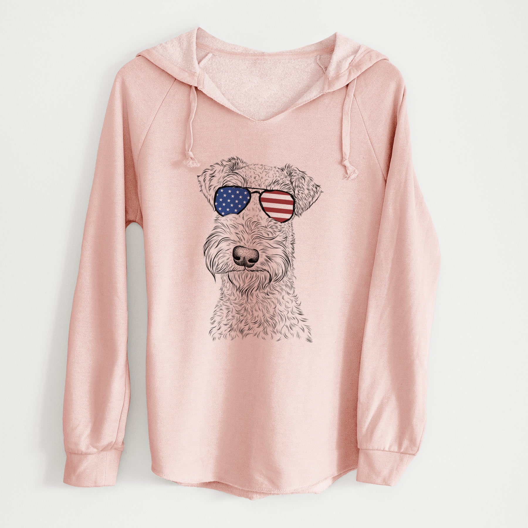 USA Roc Haven Maggie May the Airedale Terrier - Cali Wave Hooded Sweatshirt